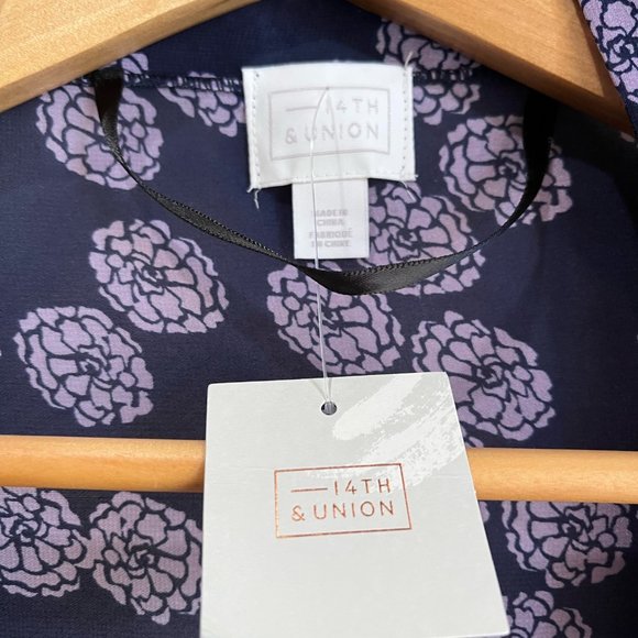 14th & Union Violet/Purple Kimono NWT - Picture 2 of 4